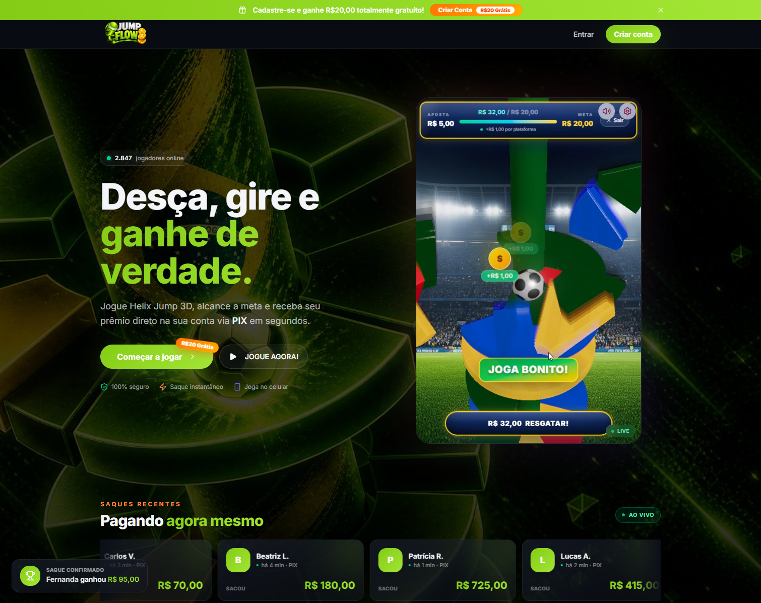 Site criado com IA gerando faturamento real